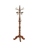 interoknack Elegant American Country Style Carved Wood Floor Coat Tree ... - $22,021.57 MXN