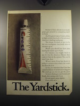 1969 Crest Toothpaste Ad - The Yardstick - $18.49