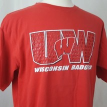 Starter Wisconsin Badgers T-Shirt Men Large Cotton Big Red Bucky UW Madison - $12.99