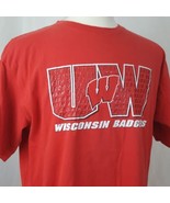 Starter Wisconsin Badgers T-Shirt Men Large Cotton Big Red Bucky UW Madison - £10.37 GBP