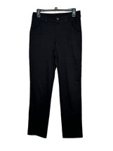 Time and Tru Women&#39;s Trouser Pants Straight Leg Mid-Rise Black Sz. 8 - £12.65 GBP