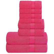 700 Gsm Premium 8-Piece Towel Set - Contains 2 Bath Towels 30X54, 2 Hand Towels  - £51.89 GBP