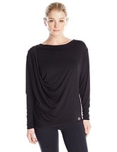 Trina Turk Womens Long Sleeve Dolman Top Color BLACK Size Small - £36.90 GBP