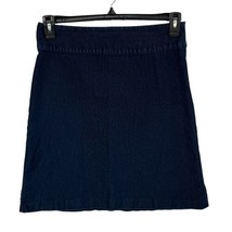 Banana Republic Factory SZ 6 Mini Jean Skirt Stretch Dark Wash Slits Side Zipper - £14.06 GBP