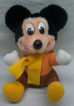 Vintage Walt Disney Mickeys Christmas Carol Mickey Mouse 7&quot; Plush Stuffed Animal - £14.41 GBP