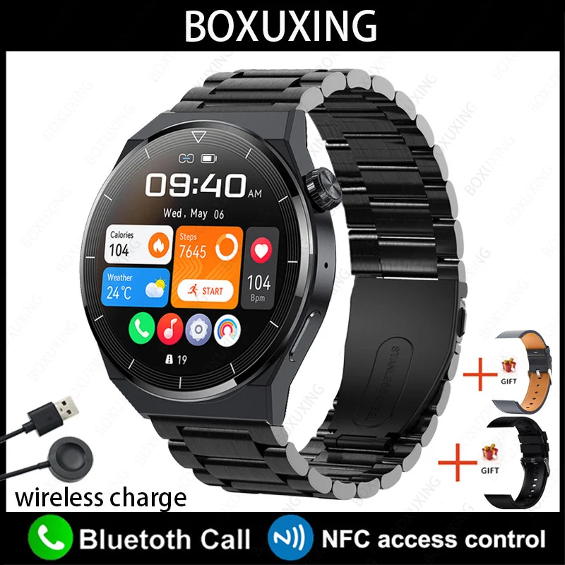 For   GT3 Pro Smart Watch Men AMOLED 390*390 HD Screen Heart Rate Bluetooth Call - £119.79 GBP