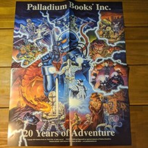 Palladuim Books 20 Years Of Adventure Promotional Poster 17&quot; X 22&quot; - $43.29
