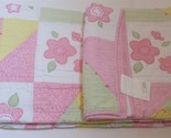 Kid&#39;s Expression Flower Crazy full Patchwork Applique Quilt Pottery barn... - $76.75