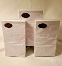 Caspari Grosgrain White Paper Serviettes 45 Guest Towels/Buffet Napkins  - $47.99