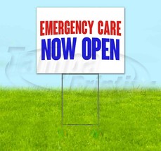 Emergency Care Now Open Yard Sign Corrugated Plastic Bandit Lawn Decorations - £20.67 GBP+