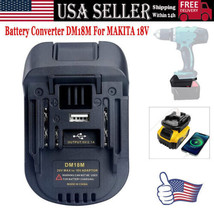 Usb Adapter Converter For 20V Dewalt Milwaukee M18 Convert To Makita Bat... - $20.89