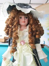 Victorian doll blue dress, 17&quot; bag and a lot of pearls [a*4] - £30.36 GBP