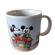 Walt Disney Mickey and Minnie Mouse Driving Car Ceramic Coffee Cup Mug A... - £10.00 GBP