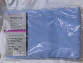 VTG SEARS Harmony Light 2 Standard Sz Pillowcases Perma Prest Percale Light Blue - £13.87 GBP