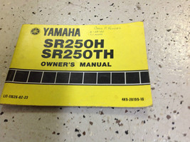 1980 1981 Yamaha SR250H SR250TH Factory Owners Manual Oem Original X - £62.97 GBP
