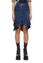 Sacai denim asymmetric skirt in BLUE - size 2 - £239.96 GBP