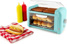 Hot Dog Roller Bun Steamer Warmer Cooker Electric Machine Timer Food Com... - $89.12
