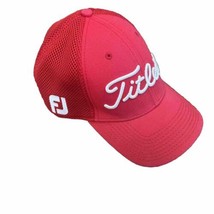 Titleist Hat Cap Red Footjoy FJ Pro V1 Stretch Golf New Era Large Extra Lg - £14.02 GBP
