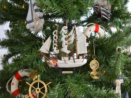 United States Coast Guard USCG Eagle Model Ship Christmas Tree Ornament - $18.99