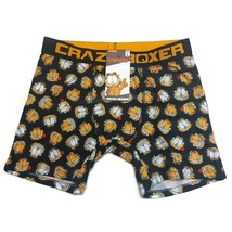 Nickelodeon Mens Size Large GARFIELD Boxer Briefs Crazy Boxer Black - £11.71 GBP