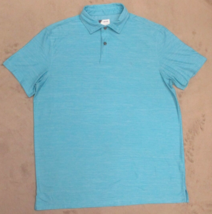 IZOD Men&#39;s Aqua Golf Polo Shirt Stretch Lightweight Short Sleeve Size Medium - £9.52 GBP