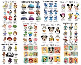 Bundle Disney God Says That I Am Png, Disney Family Trip 2024 Png, Magic... - £3.83 GBP