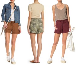 NWT Womens Size 6 or 10 Nordstrom Democracy High Waisted Utility Shorts - £19.51 GBP