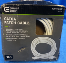 Commercial Electric 15ft CAT6A Ethernet Patch Cable - White - Open Box - $7.91