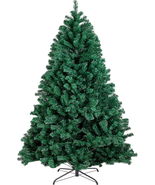 6FT 1,300 Tips Artificial Christmas Pine Tree Holiday Decoration with Me... - £72.37 GBP
