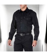 5.11 Tactical Twill PDU Long Sleeve B Class Shirt Mens Black NEW 2XL Tall - $67.53