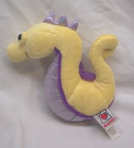 Ganz Webkinz Li&#39;l Kinz YELLOW &amp; PURPLE SEAHORSE 6&quot; Plush STUFFED ANIMAL Toy - $14.85