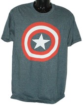 Defects - Captain America Small Blue Shirt - Marvel Comics Shield Logo A... - £3.92 GBP