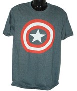 Defects - Captain America Small Blue Shirt - Marvel Comics Shield Logo A... - £3.90 GBP