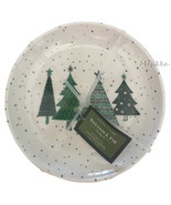 Balsam &amp; Fir Christmas Tree Salad Dessert Plates Melamine 8&quot; Holiday Set... - £34.59 GBP