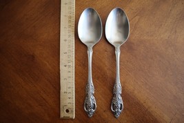 Lot of 2x Oneida RENOIR Pembrooke Stainless SSS Pierced Solid Serving Sp... - $14.20