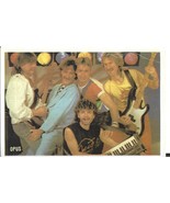 ⭕VTG card pocket calendar 1986 OPUS Portugal group music singer - $47.21 MXN