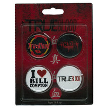 True Blood Pin Set of 4 - #1 - $14.67