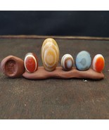 LOT 5 PIÈCES ancienne perle amulette ancienne oeil Luk Mik agate dzi tai... - $13,079.22 MXN