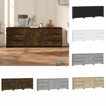 Modern Wooden Large Wide 3 Piece Sideboard Storage Cabinet Unit With 6 D... - $269.70+