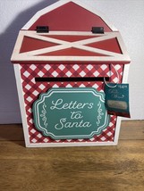Pioneer Woman  Letters to Santa Red Wooden Decorative Tabletop Mailbox New - £13.98 GBP