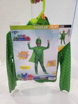 PJ Masks Gekko Costume Toddler 3T-4T Medium Green Jumpsuit Mask Hallowee... - $21.68 CAD