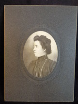 ANITQUE 1901 Mounted PHOTO Lady Side view Head shot CHRISTMAS GIFT 12/25... - €5,52 EUR