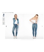New Express Mid Rise Ripped Denim Perfect Ankle Jean Leggings 6R SOLD OUT! - £50.48 GBP