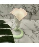 Fitz and Floyd Vintage Calla Lily Flower Vase Candle Holder Pastel Pink ... - $487.03 MXN