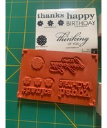 Stampin Up Three Thoughts Rubber Stamp Set - £3.98 GBP