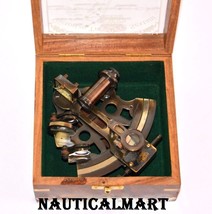 Marine Collectible Brass Working Vintage German Nautical Sextant With Wo... - £54.07 GBP