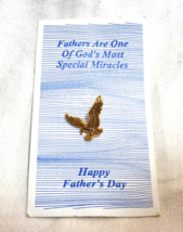 Vintage Gold Toned Eagle Fathers Day Pin Willey Casting U.S.A 15-v - $460.95 MXN