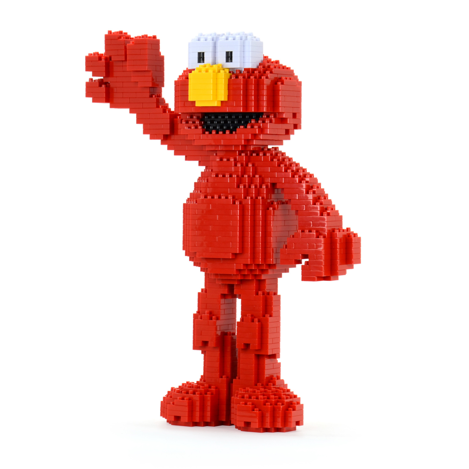 Seasame Street Elmo Brick Sculpture (JEKCA Lego Brick) DIY Kit Item image 2