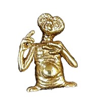 GOLD TONE Vintage E.T. Lapel Pin By AVON 1983 Brooch Extra Terrestrial - $11.30