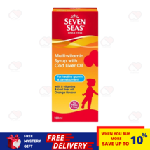 Seven Seas Multivitamin Syrup With Cod Liver Oil 100ml Orange Flavor For Kids - £27.17 GBP